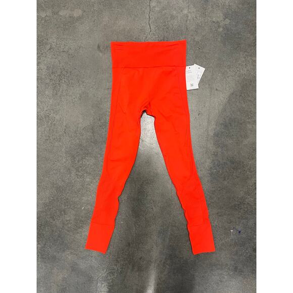 NWT Halfdays Sophia Legging Base Layer Ski Seamless Mesh Calf Cuffs Spritz XS - Picture 1 of 5